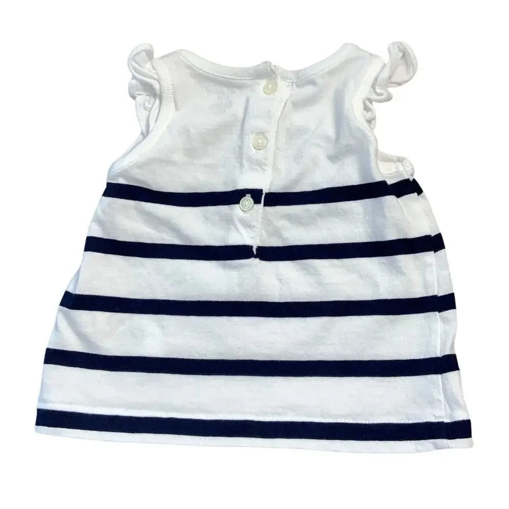 Ralph Lauren Baby Girl's Striped tee size 3mo‎